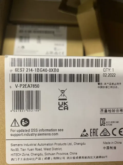 Siemens 6ES7 214-1BG40-0XB0 PLC Module — product photo 7 of 12