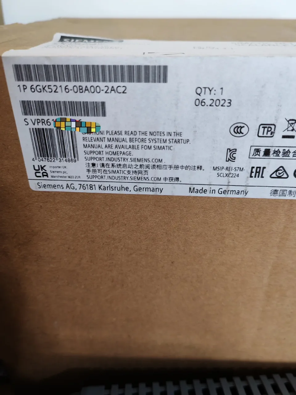 Siemens 6GK5 216-0BA00-2AC2 Industrial Sensor — product photo 1 of 4