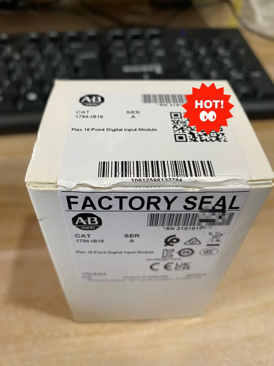 Allen-Bradley 1794-IB16 I/O Module product photo 1