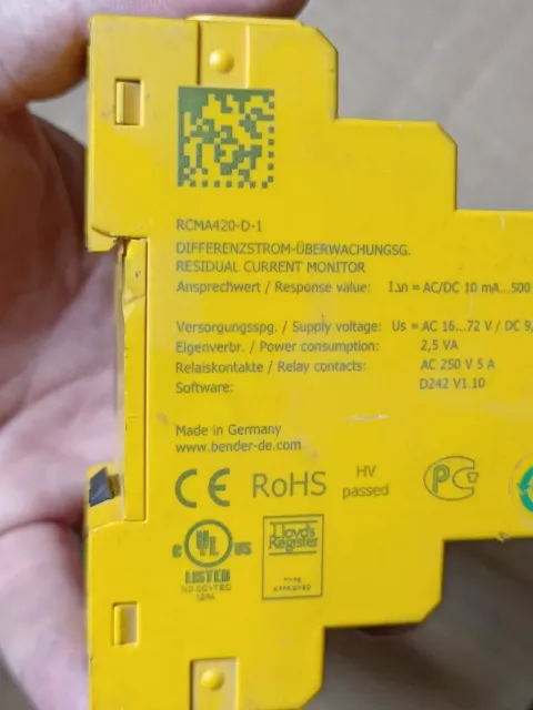 Bender RCMA420-D-1 Industrial Automation Component product photo 2