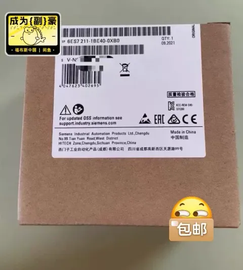Siemens 6ES7211-1BE40-0XB0 Industrial Automation Component product photo 1