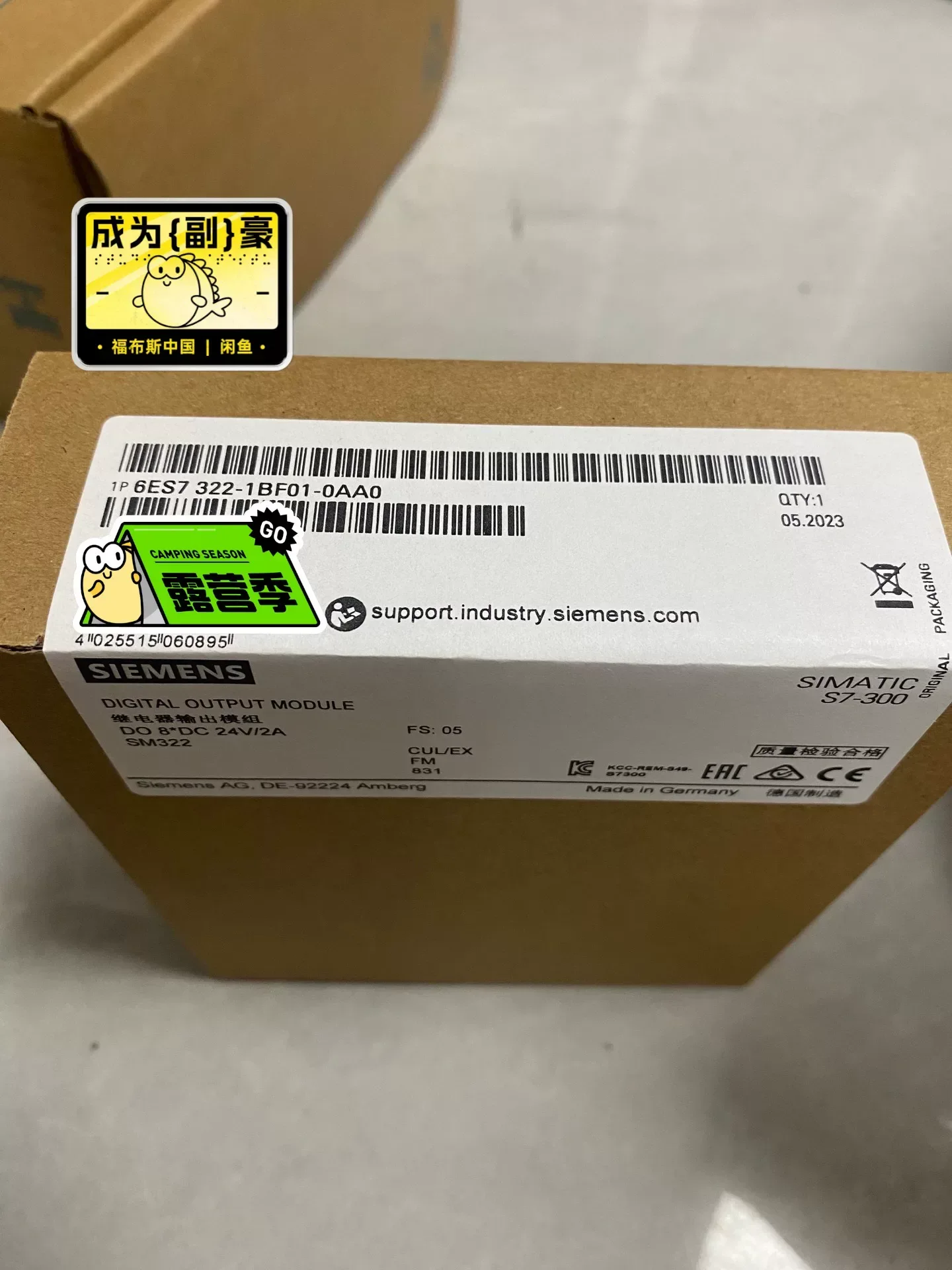 Siemens 6ES7322-1BF01-0AA0 Industrial Automation Component product photo 1