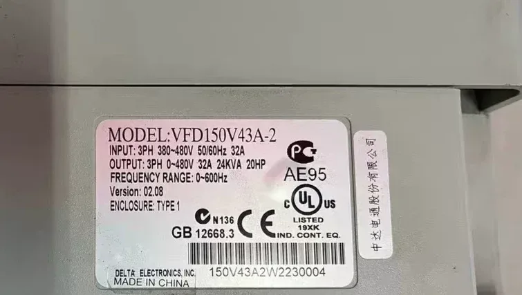 Delta Electronics VFD150V43A-2 Motor & Drive Component product photo 1