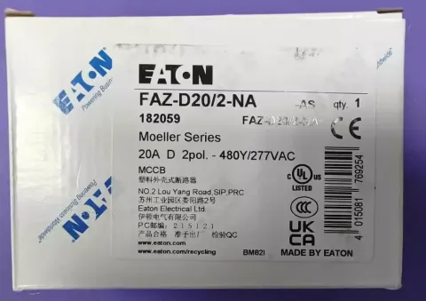 Eaton FAZ-D20/2-NA Industrial Automation Component product photo 1