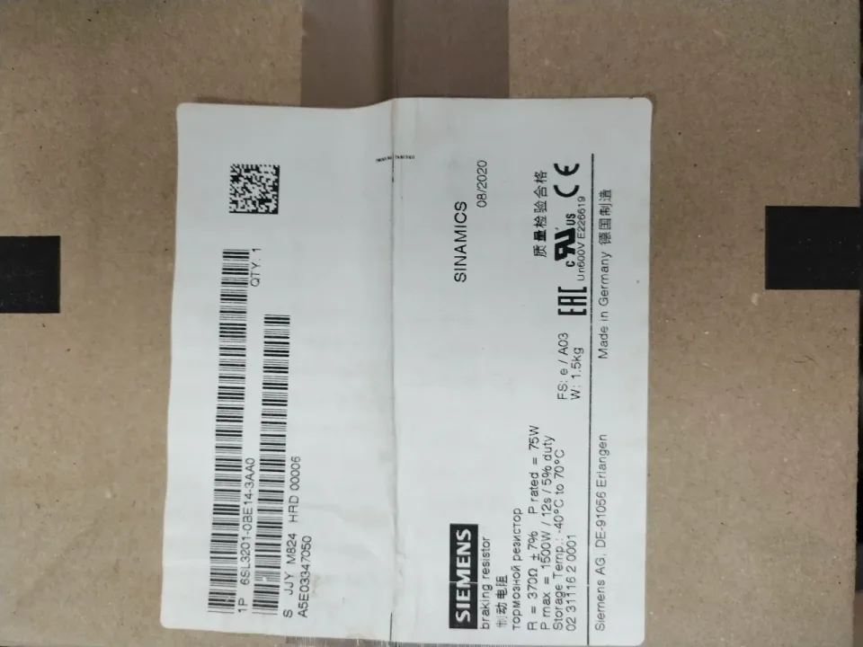 Siemens 6SL3201-0BE14-3AA0 Industrial Automation Component product photo 1