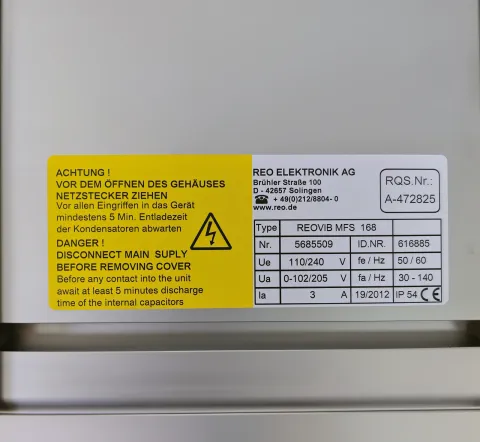 REO Elektronik REOVIB MFS 168 Industrial Control Board product photo 3