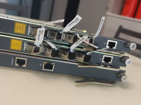 White Label FiberHome mixed telecom board lot: EC4B x2 / HSWA x1 Industrial Control Board product photo 9