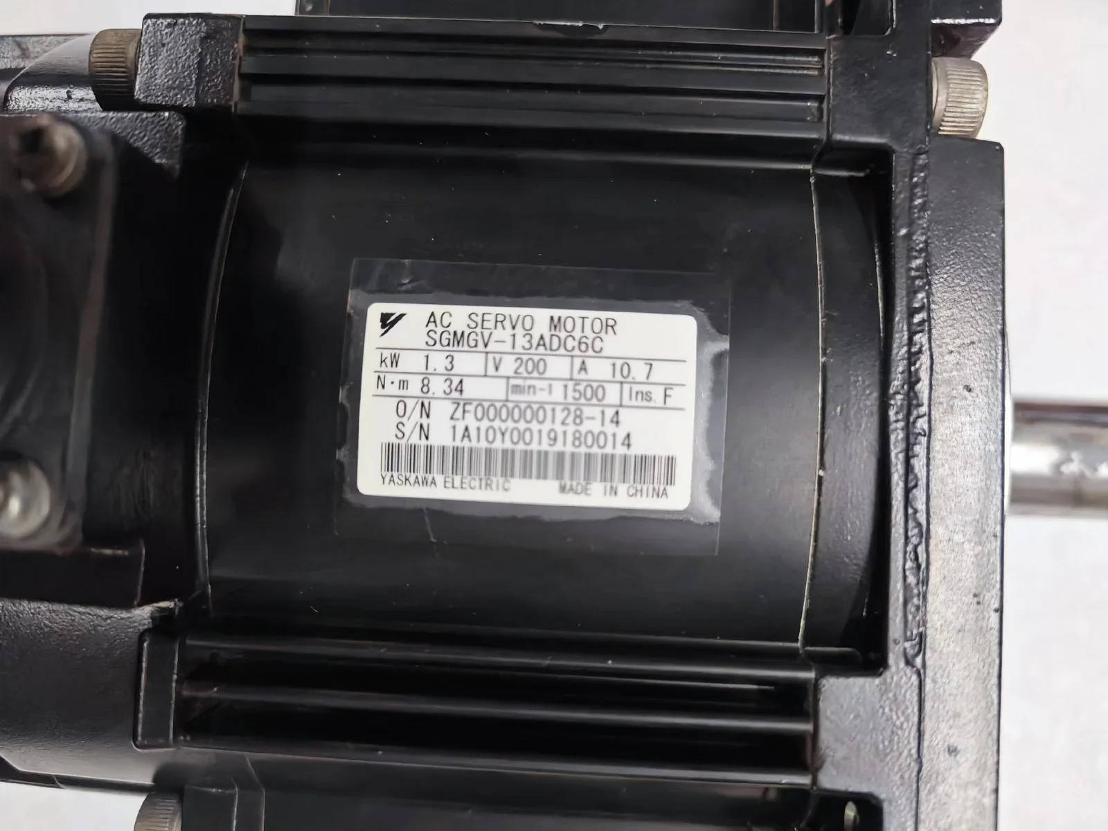 Yaskawa SGMGV-13ADC6C Motor & Drive Component product photo 1