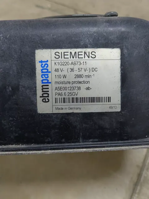 ebm-papst / Siemens K1G220-AB73-11 / A5E00123738 Industrial Automation Component product photo 2