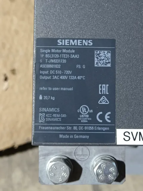 Siemens 6SL3120-1TE31-3AA3 Motor & Drive Component — product photo 23 of 38