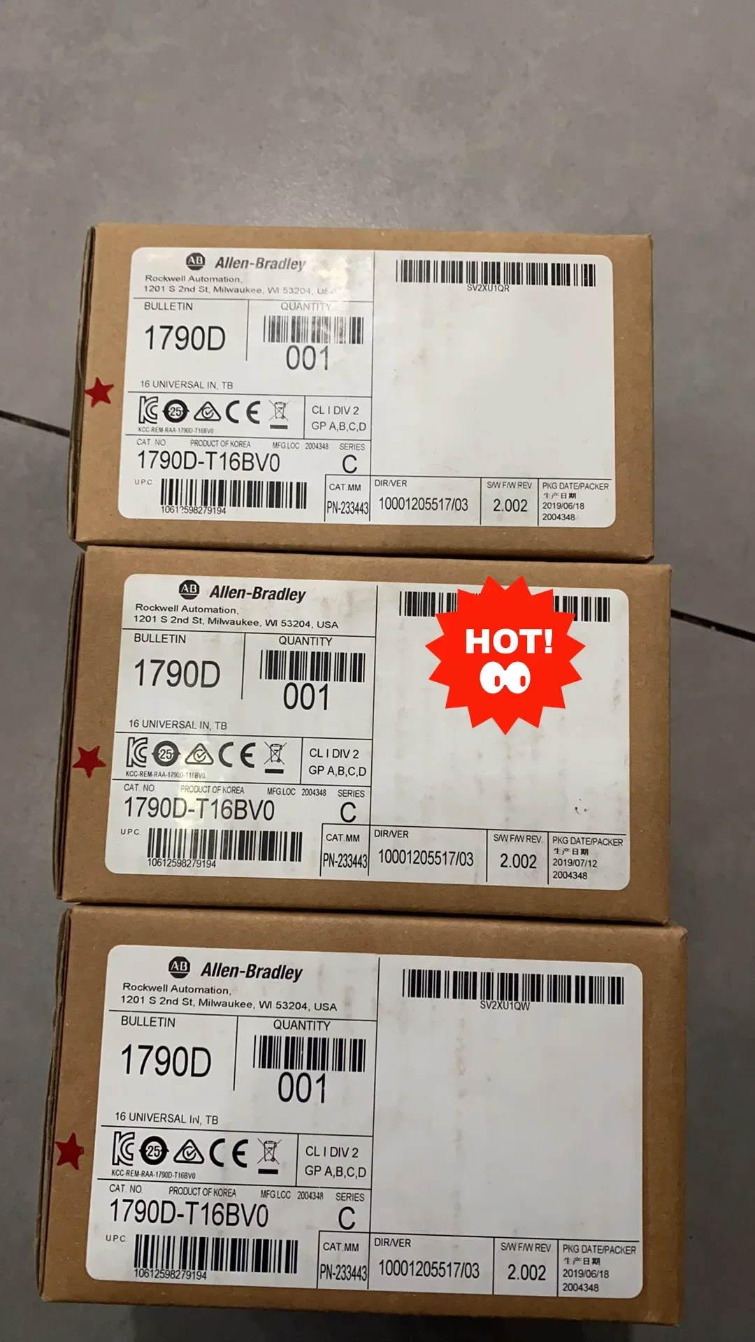 Allen-Bradley 1790D-T16BV0 I/O Module product photo 1