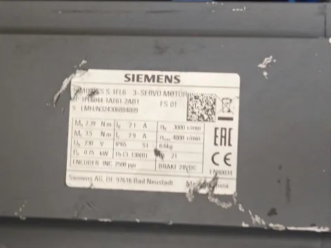 Siemens 1FL6096-1AG61-2AA1 / 1FL6094-1AG61-2AA1 / 1FL6062-1AG61-2AA1 / 1FL6042-1AF61-2AA1 Motor & Drive Component product photo 6