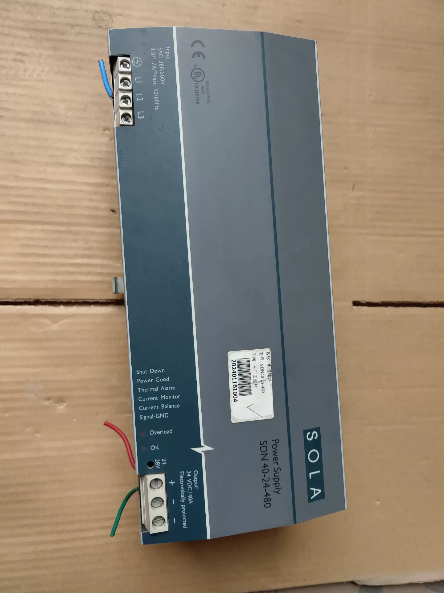 SolaHD / Sola SDN 40-24-480 Power Electronics Module product photo 1