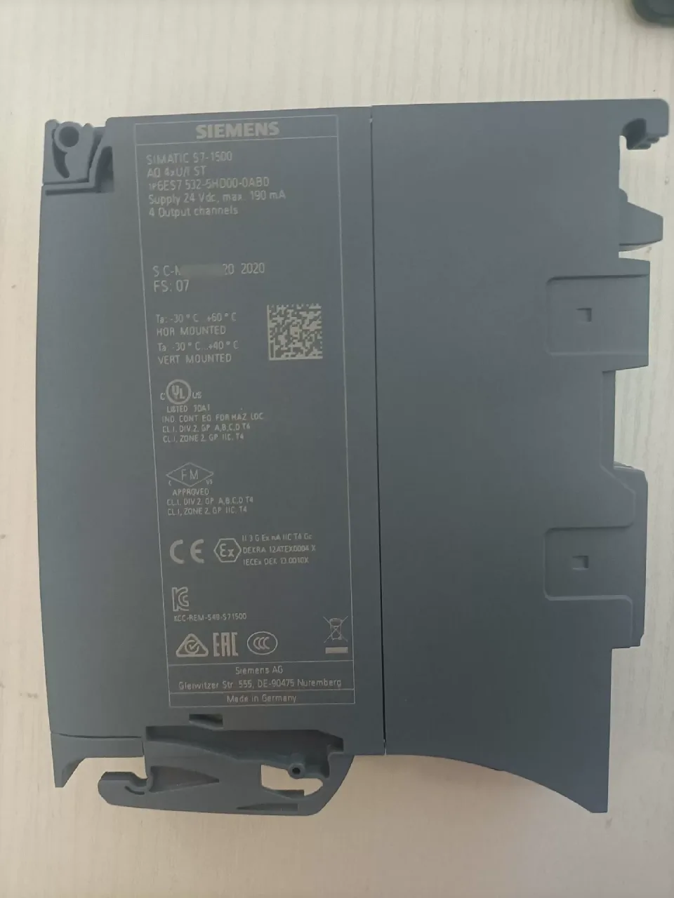 Siemens 6ES7532-5HD00-0AB0 Industrial Automation Component product photo 1