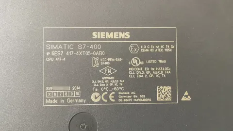 Siemens 6ES7417-4XT05-0AB0 Industrial Automation Component product photo 1