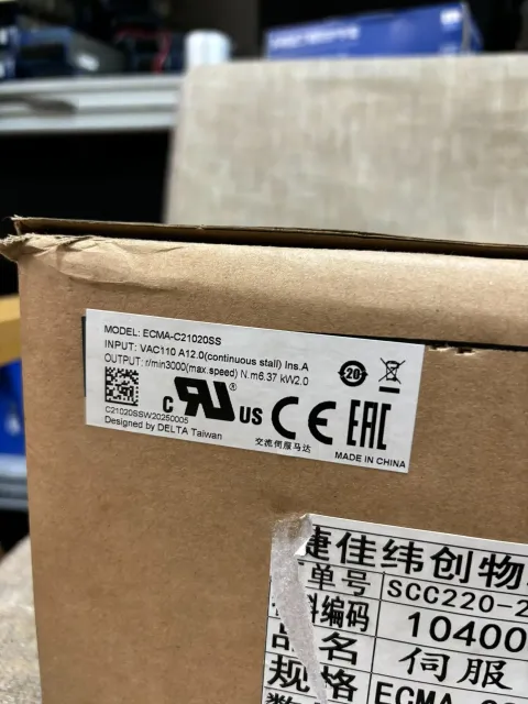 Delta ECMA-C21020SS Motor & Drive Component — product photo 13 of 18