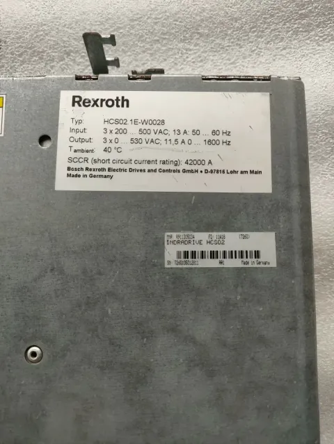Bosch Rexroth HCS02.1E-W0028-A-03-NNNN Motor & Drive Component — product photo 2 of 7