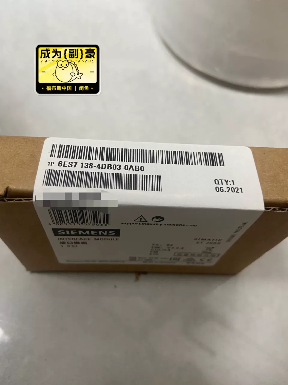 Siemens 6ES7138-4DB03-0AB0 Industrial Encoder product photo 1
