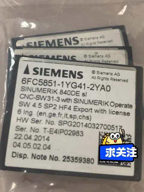 Siemens 6FC5851-1YG41-2YA0 Industrial Automation Component product photo 1