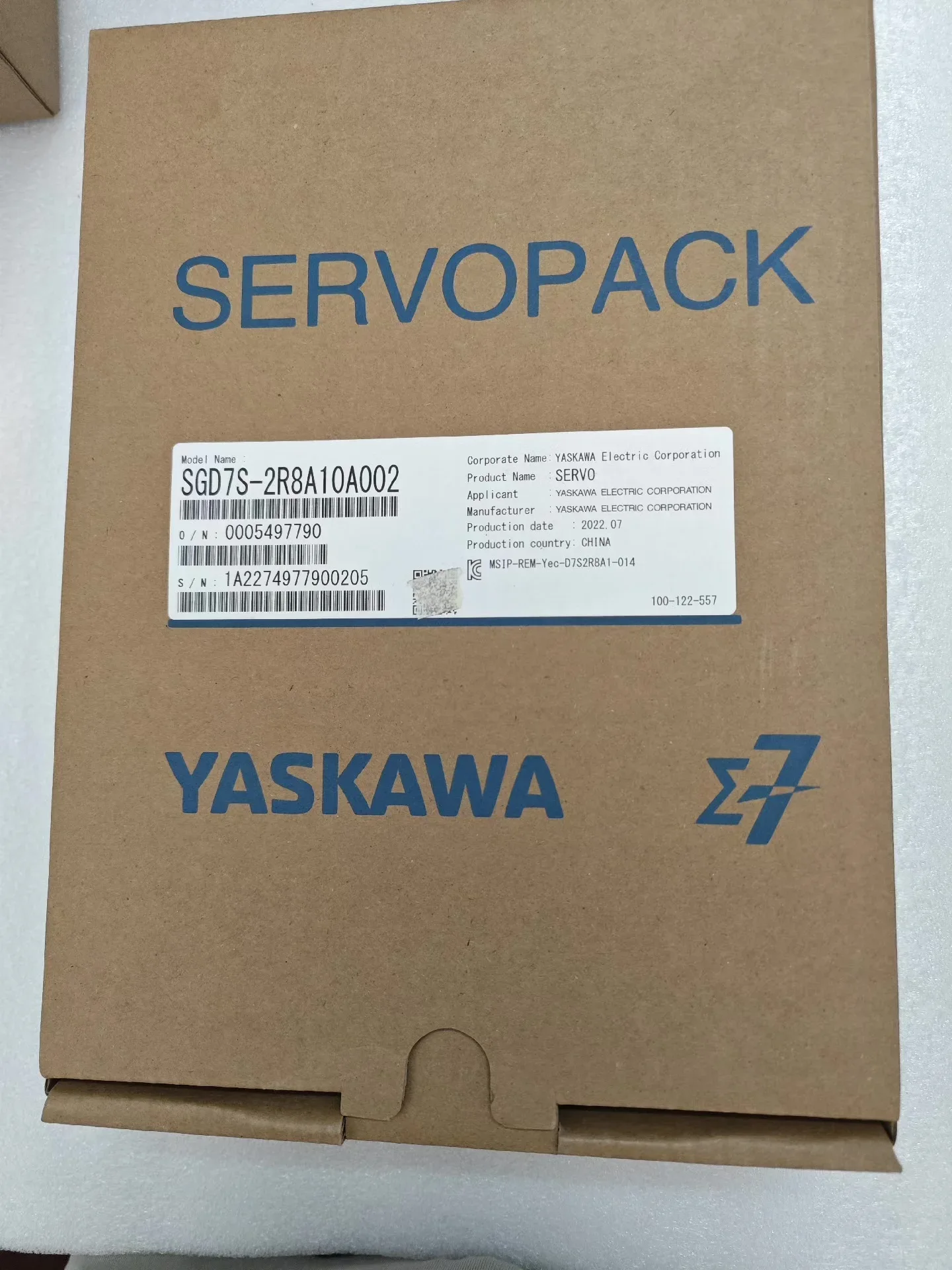 White Label SGD7S-2R8A10A002 Motor & Drive Component product photo 1