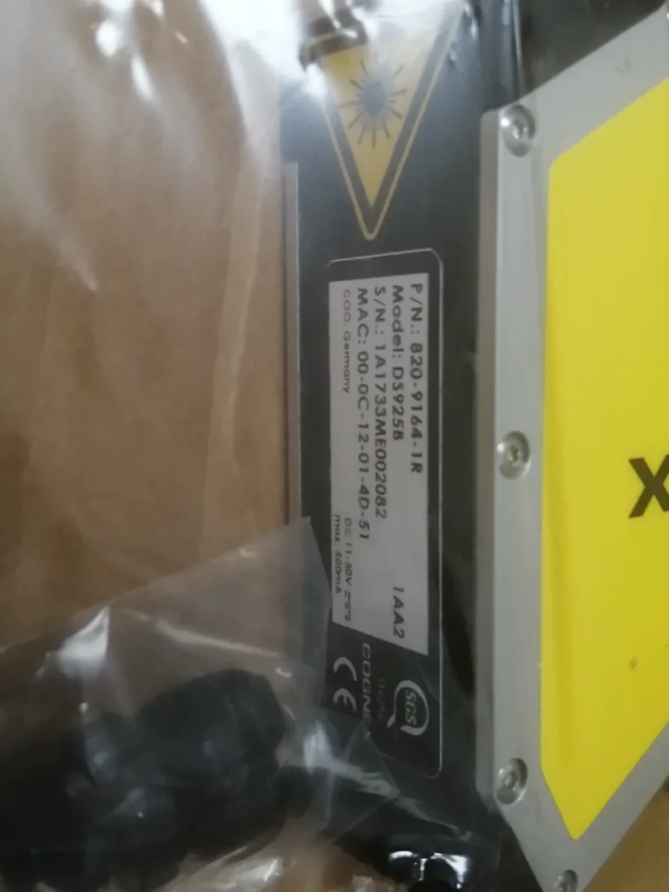 Cognex DS925B / 820-9164-1R Industrial Sensor product photo 1