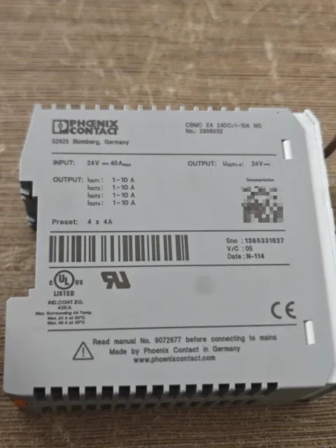 Phoenix Contact CBMC E4 24DC/1-10A NO / 2906032 Industrial Automation Component product photo 2
