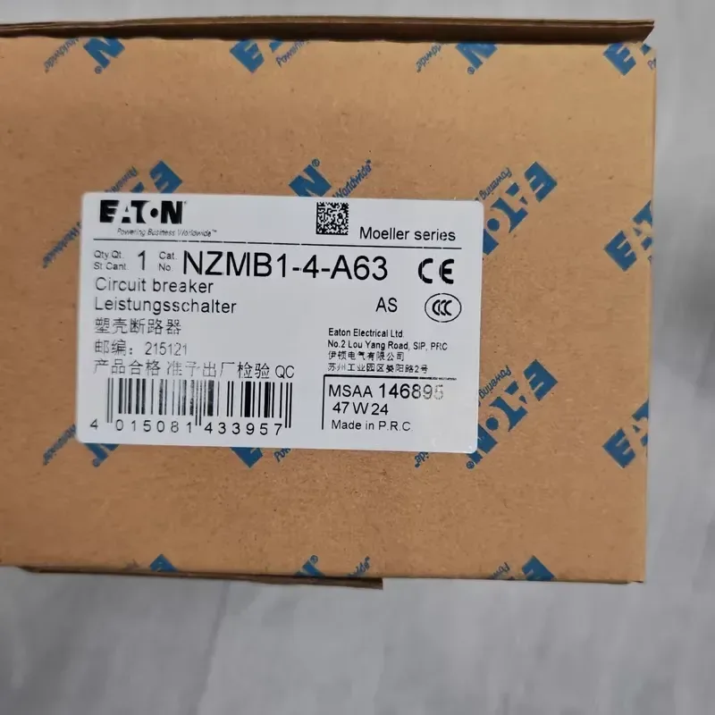 Eaton Moeller NZMB1-4-A63 Industrial Automation Component product photo 1