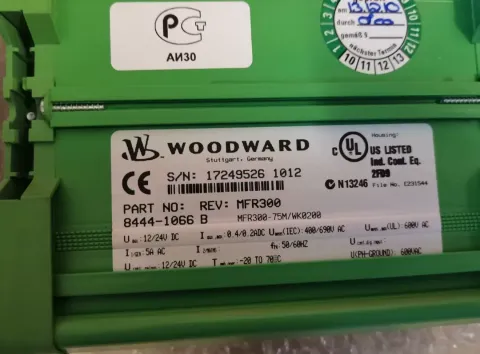 Woodward 8444-1066 B Industrial Relay product photo 1