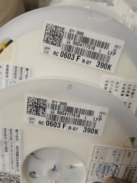 YAGEO RC0603FR-07390KL Industrial Automation Component product photo 1