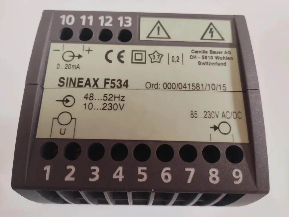 Camille Bauer / SINEAX 000/041581/10/15 Industrial Sensor product photo 1