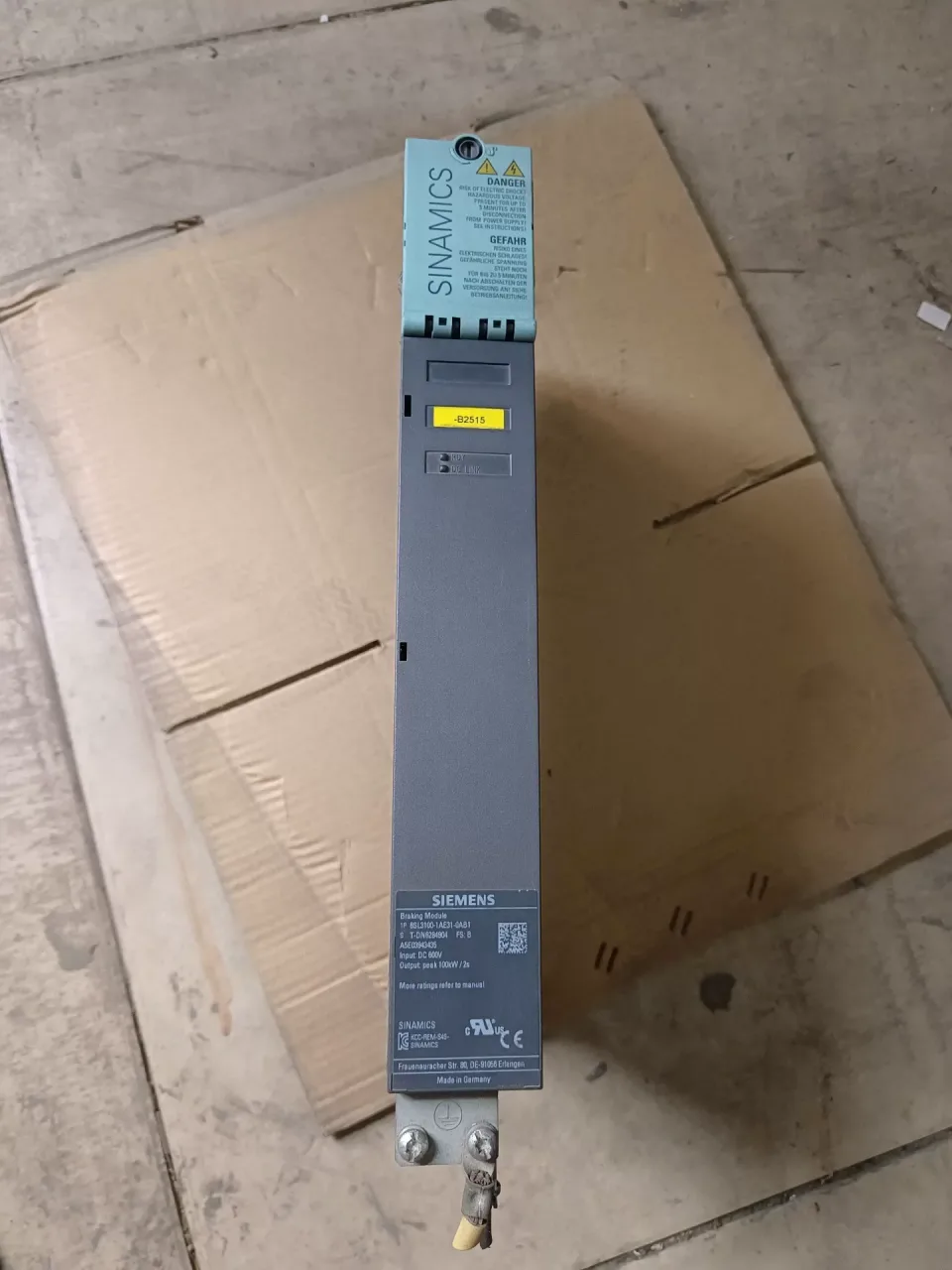 Siemens 6SL3100-1AE31-0AB1 Industrial Automation Component product photo 1
