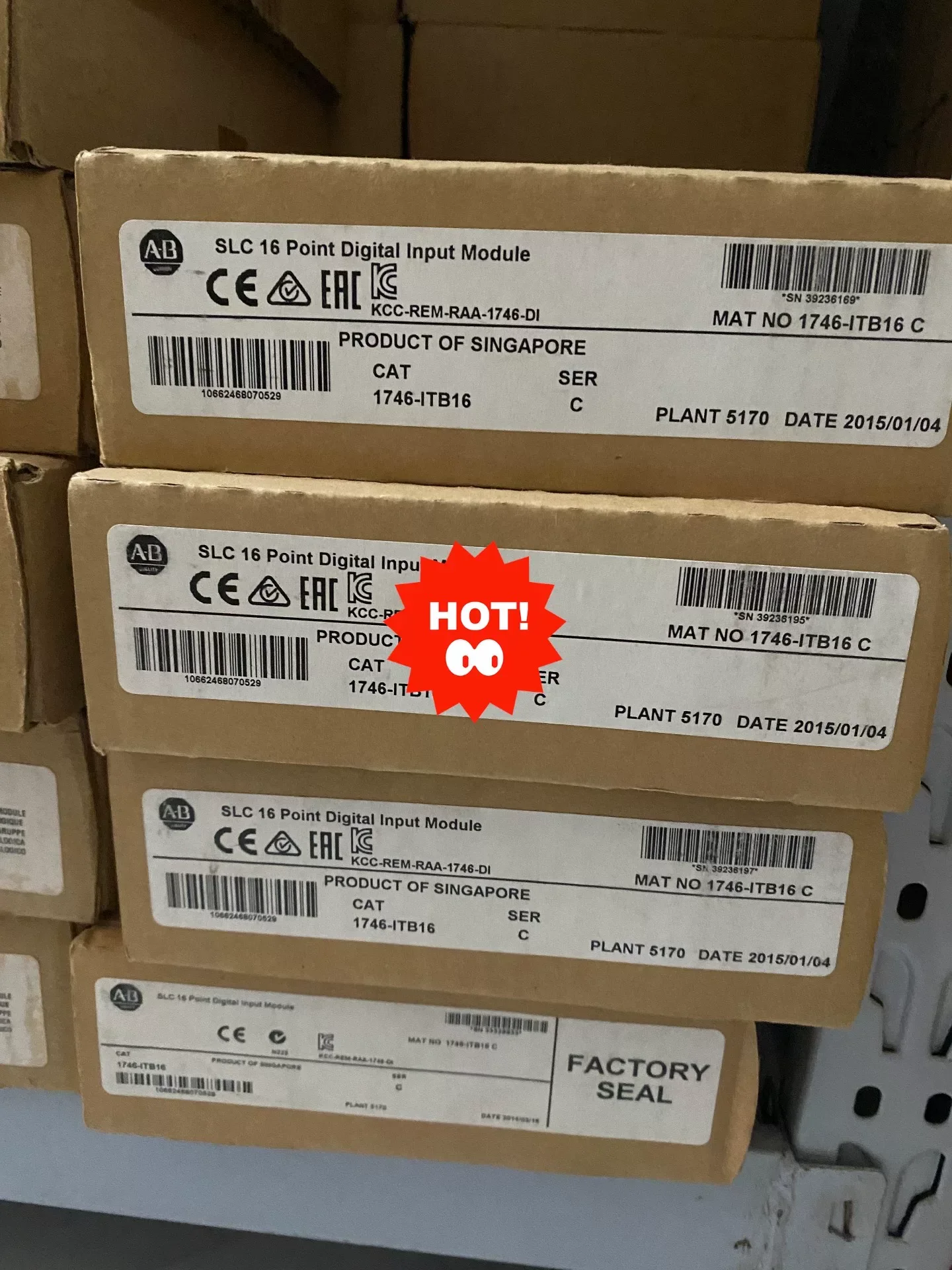 Allen-Bradley 1746-ITB16 PLC Module — product photo 1 of 2