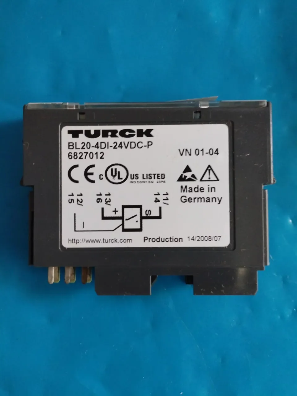 TURCK BL20-4DI-24VDC-P PLC Module product photo 1