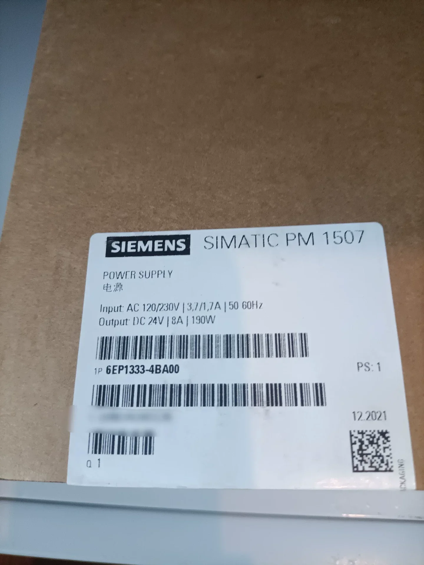 Siemens 6EP1333-4BA00 Power Electronics Module — product photo 1 of 4