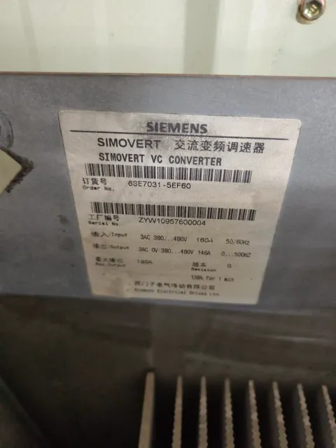 Siemens 6SE7028-2WF60-Z Motor & Drive Component product photo 6