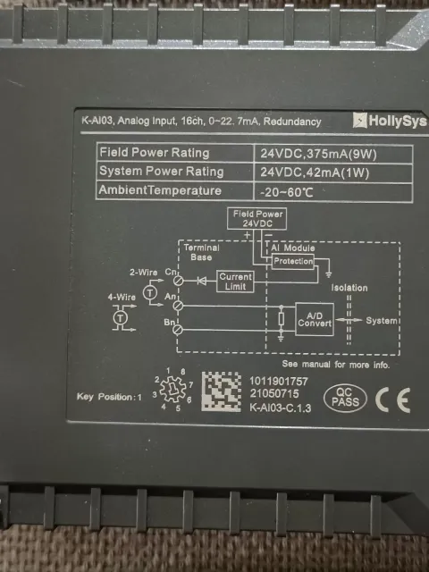 HollySys K-AI03-C.1.3 Industrial Automation Component product photo 2