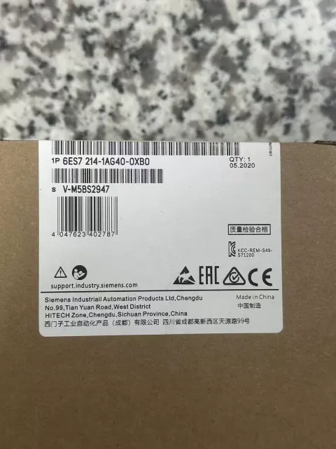 Siemens 6ES7 214-1AG40-0XB0 PLC Module product photo 1