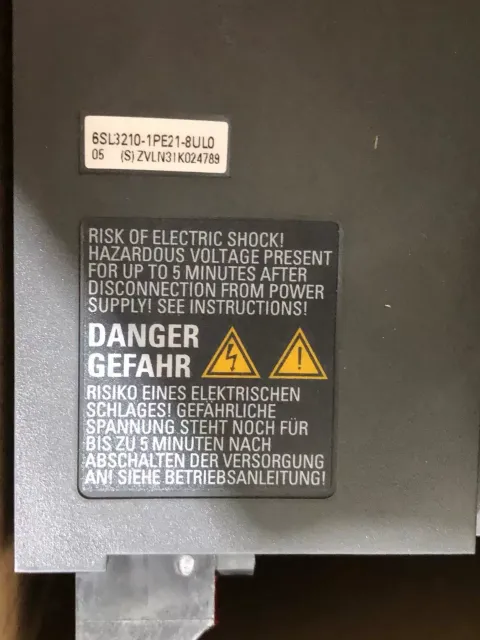 Siemens 6SL3210-1PE21-8UL0 Motor & Drive Component product photo 1