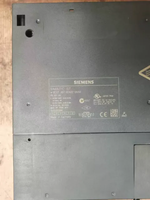 Siemens 6ES7407-0DA02-0AA0 Power Electronics Module — product photo 7 of 7