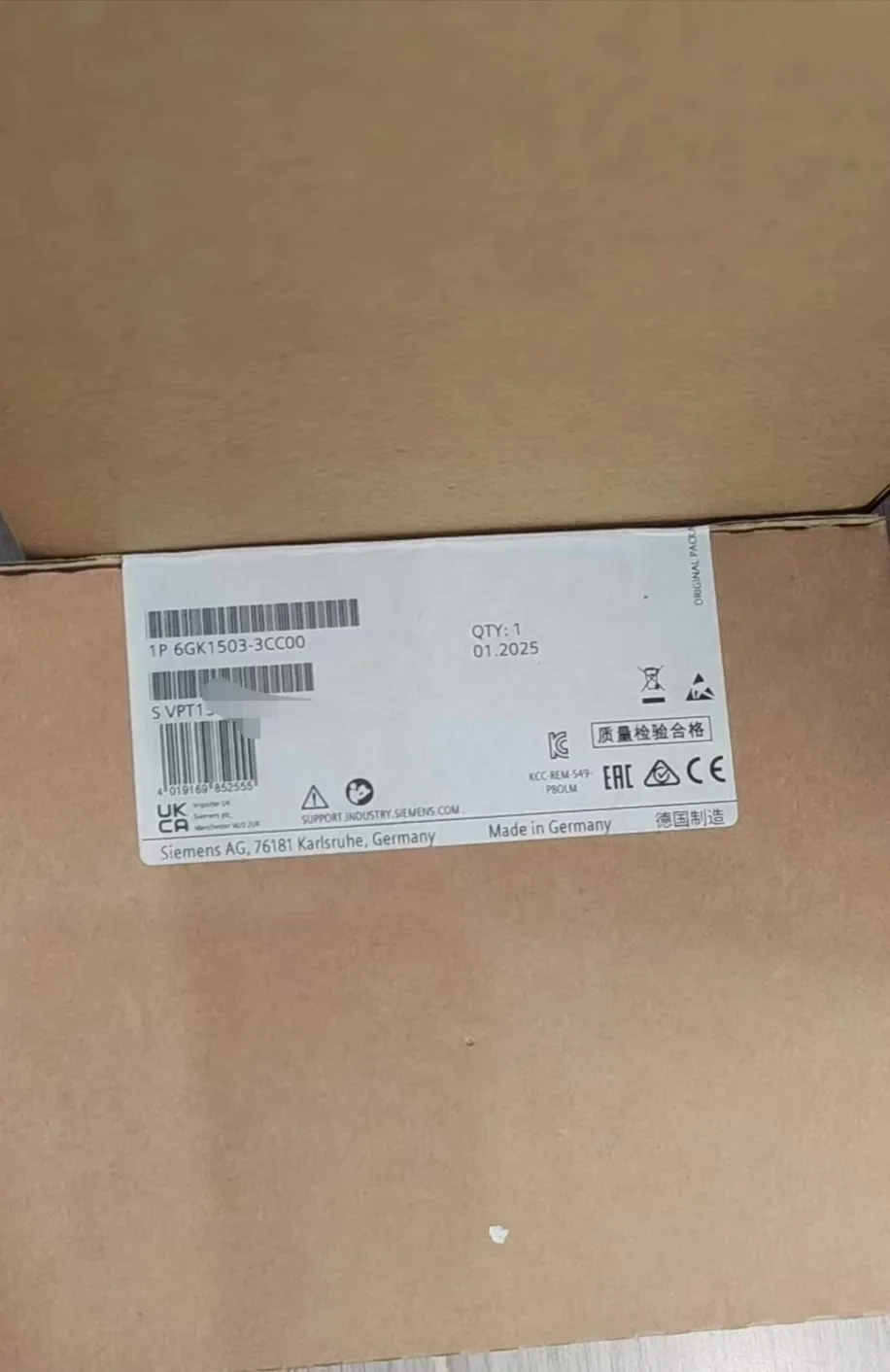 Siemens 6GK1503-3CC00 Industrial Automation Component — product photo 1 of 2