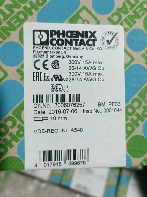 Phoenix Contact ST 1,5-TWIN BK / 3037300 Industrial Automation Component product photo 2