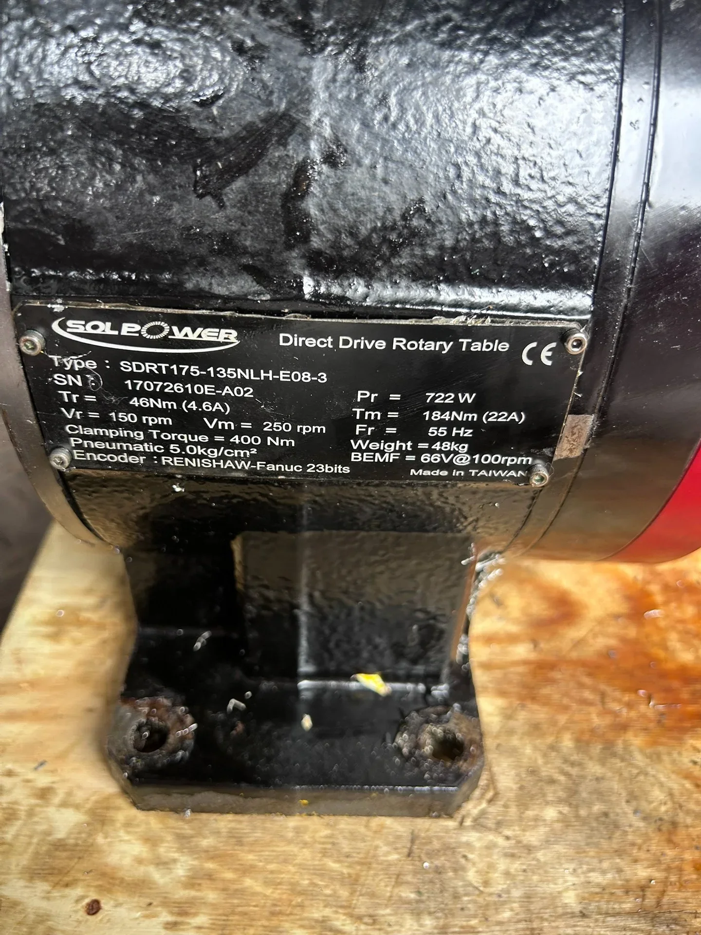 SOLPOWER SDRT175-135NLH-E08-3 Motor & Drive Component product photo 1