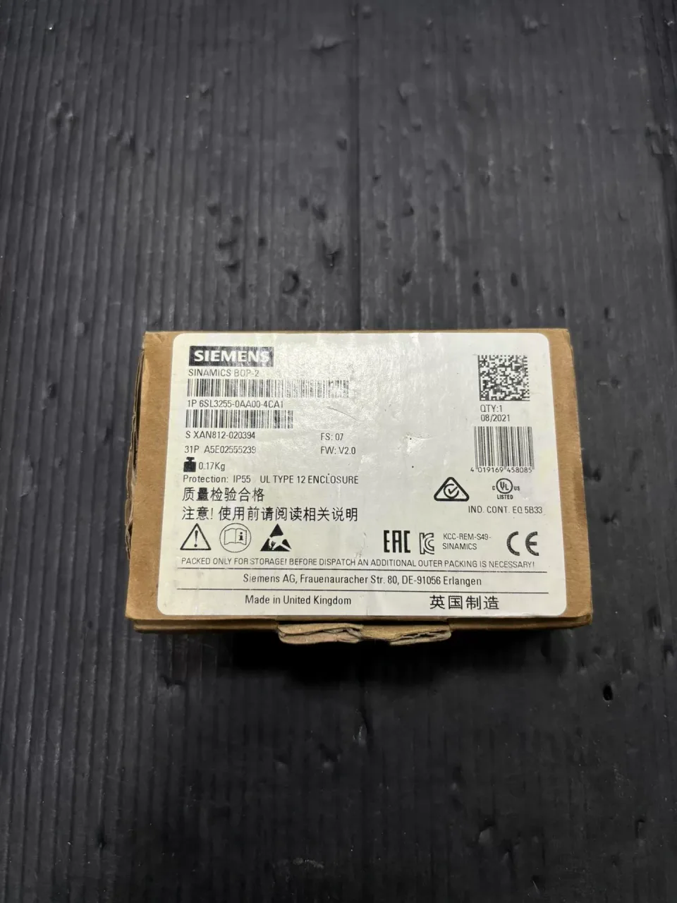 Siemens 6SL3255-0AA00-4CA1 Industrial Automation Component product photo 1