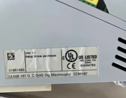 SIGMATEK CDM167 / 12-008-167 + CTO167 / 12-007-167 I/O Module product photo 4