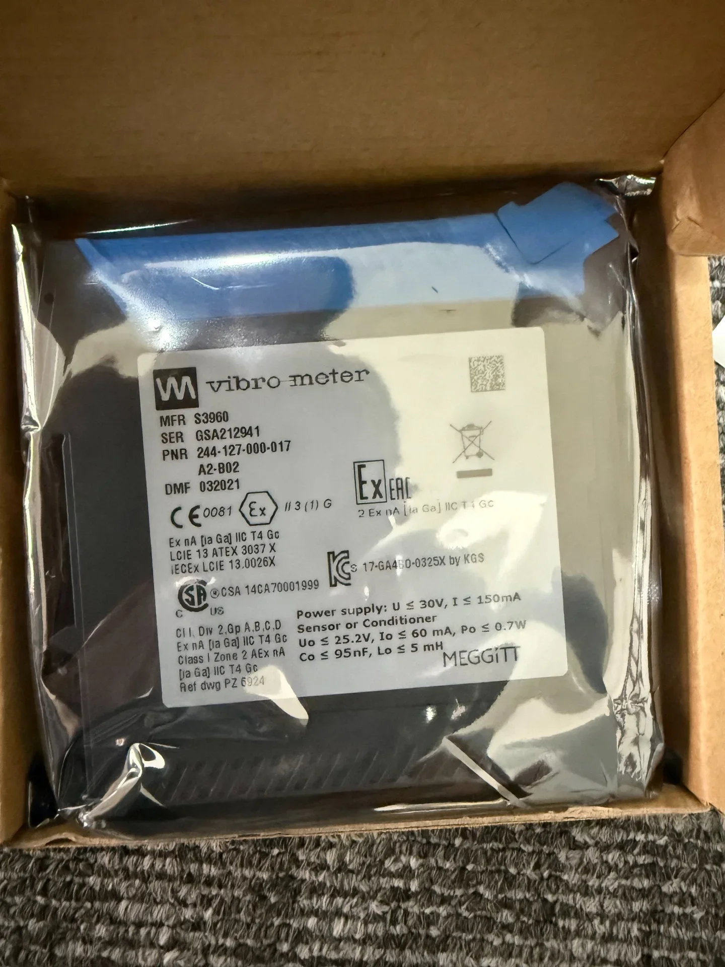 Vibro-Meter / Meggitt 244-127-000-017-A2-B02 Industrial Automation Component product photo 1