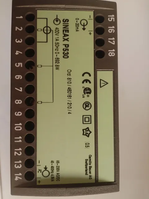Camille Bauer / SINEAX P530 / 810/460161/210/4 Industrial Sensor product photo 1