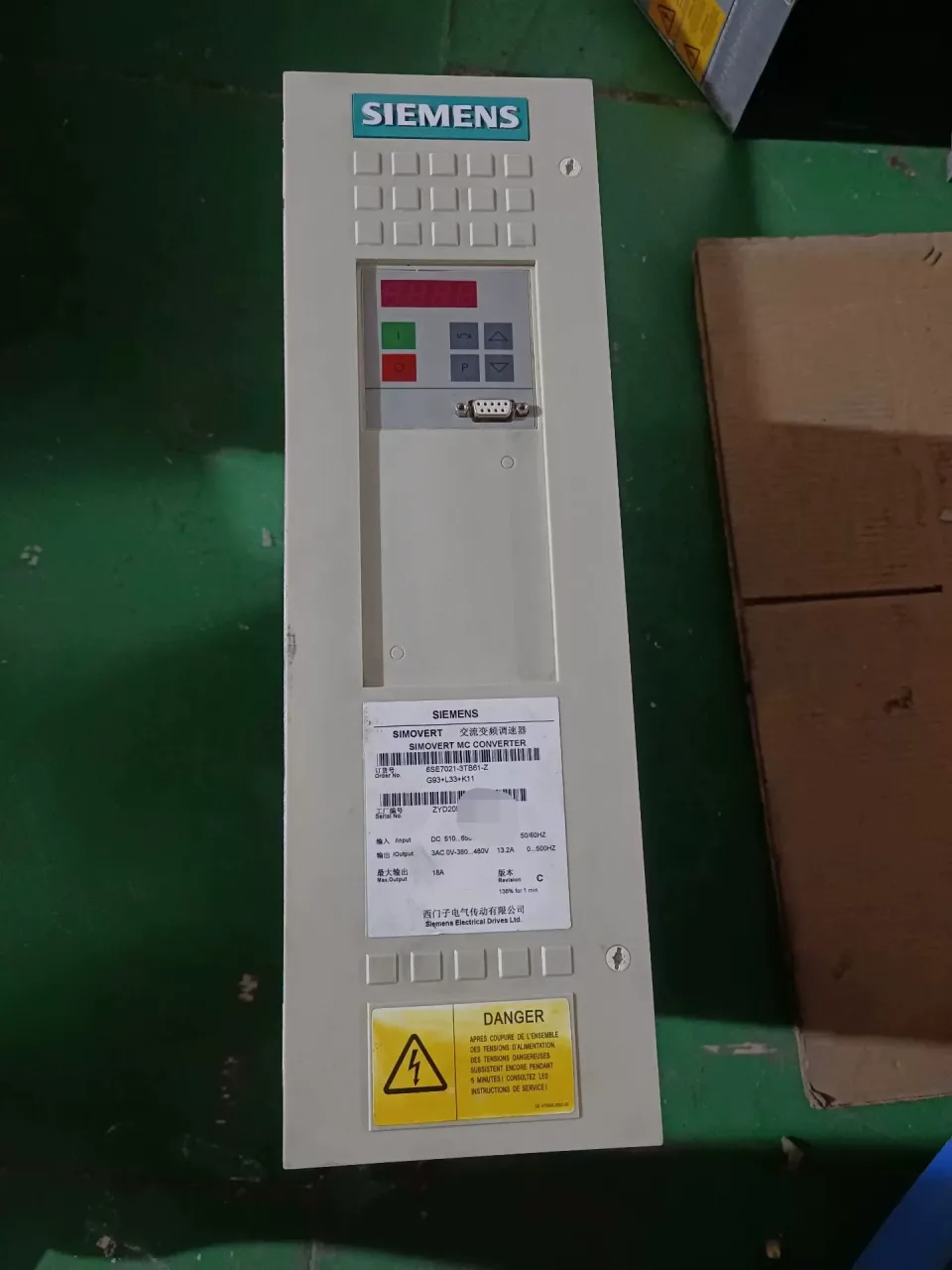 Siemens 6SE7021-3TB61-Z / G93+L33+K11 Motor & Drive Component product photo 1