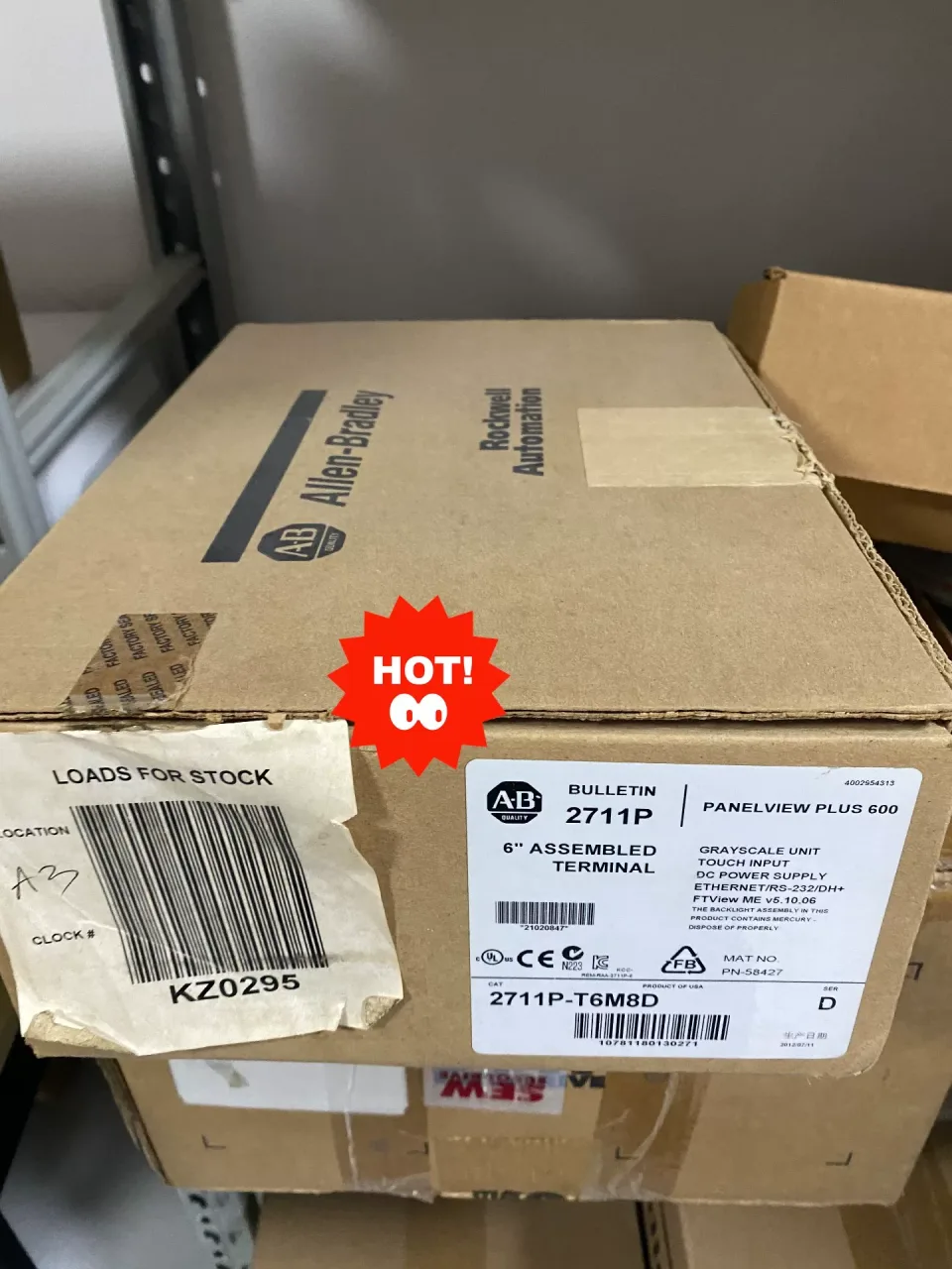 Allen-Bradley / Rockwell Automation 2711P-T6M8D Industrial Automation Component product photo 1