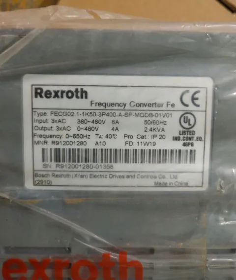 Bosch Rexroth FECG02.1-1K50-3P400-A-SP-MODB-01V01 Industrial Automation Component product photo 3