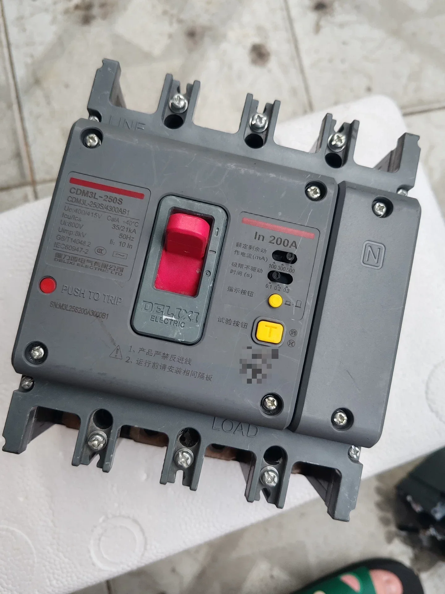 DELIXI CDM3L-250S/4300AB1 Industrial Automation Component product photo 1